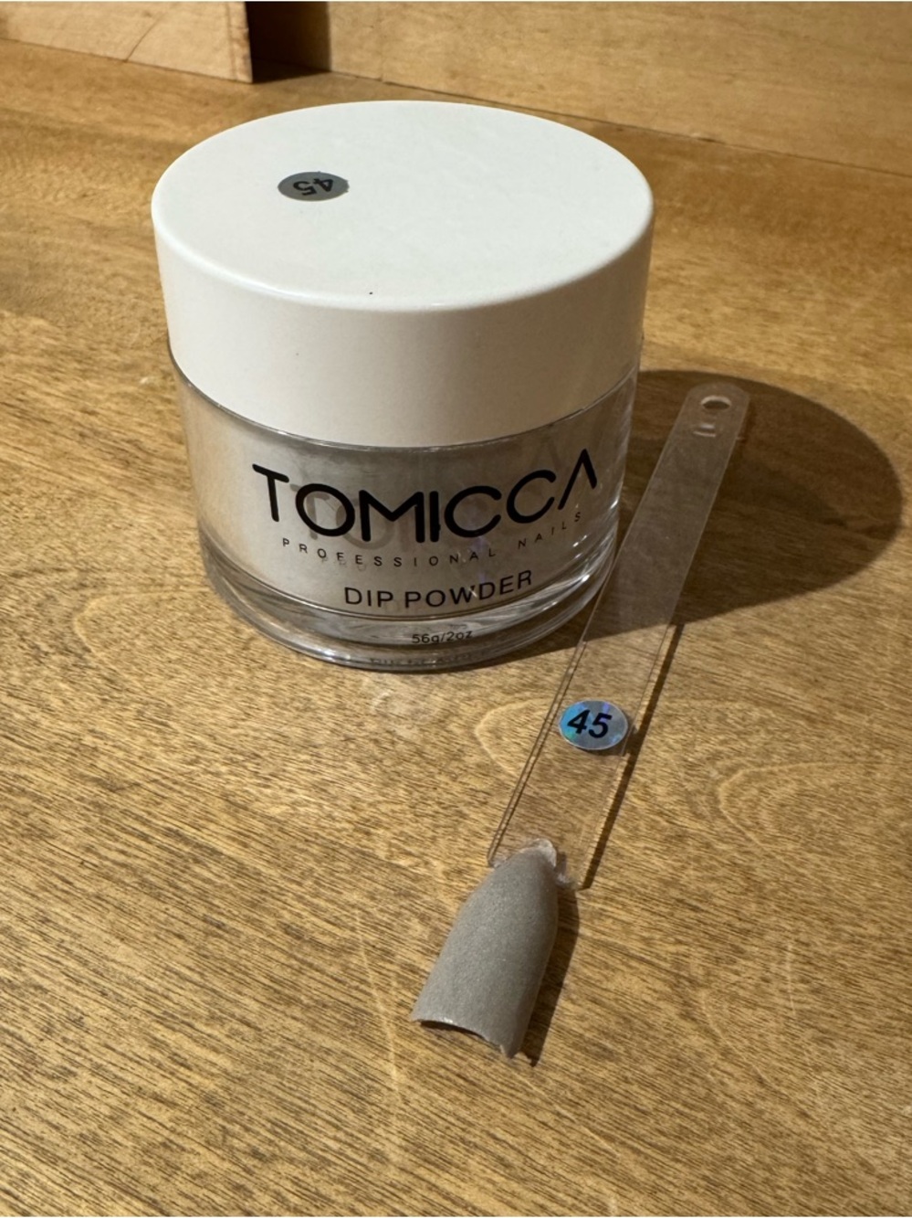 Tomicca Dip Powder - Shimmery Light Gray